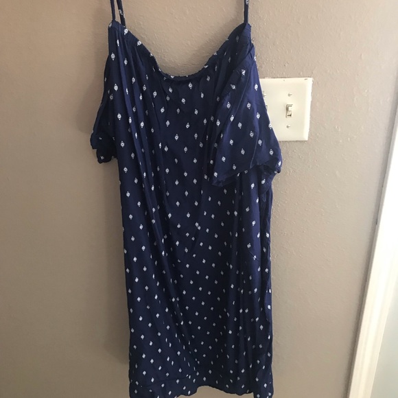 Blue Across the shoulder dress w/ straps! - Picture 1 of 3